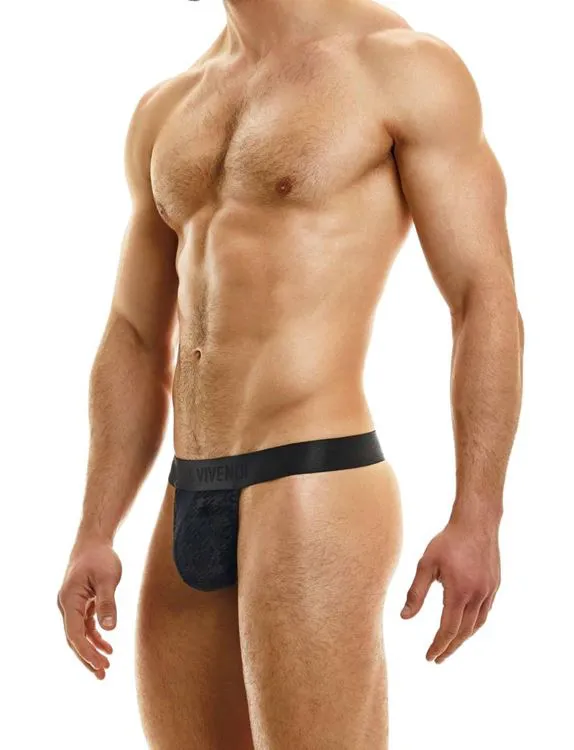STRING PIED DE POULE NOIR 