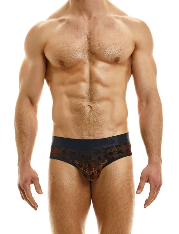 SLIP PIED DE POULE BRONZE L