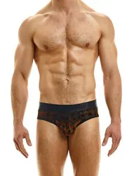 SLIP PIED DE POULE BRONZE L