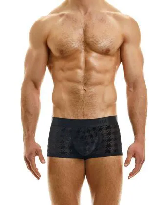 BOXER PIED DE POULE NOIR M