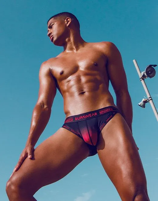 SUPAWEAR-SLIP-DÉGRADÉ ROUGE M