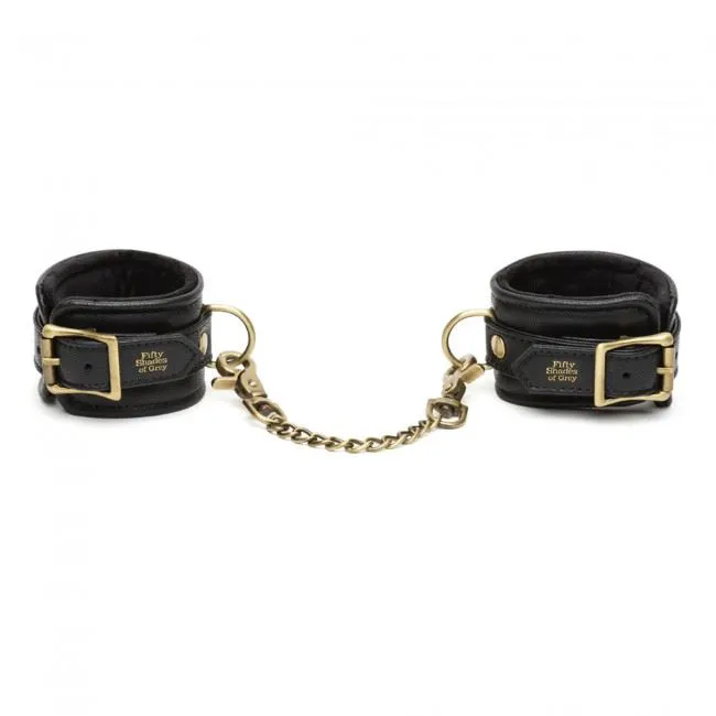 50 SHADES - MENOTTES POUR CHEVILLE EN SIMILI CUIR 