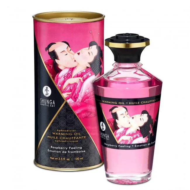 HUILE CHAUFFANTE APHRODISIAQUE EMOTION FRAMBOISE