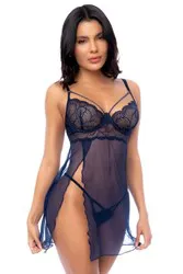 NUISETTE ET STRING BLEU NUIT