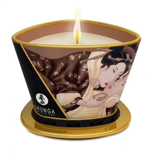 BOUGIE DE MASSAGE CHOCOLAT ENNIVRANT
