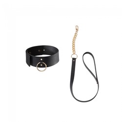 MAZE - COLLIER CHOKER AVEC LAISSE - NOIR 2