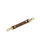 MENOTTES EN CUIR - NOIR, MARRON ET OR 3