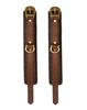 BRACELETS DE CHEVILLE EN CUIR - NOIR, MARRON ET DO 2