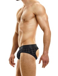 JOCKSTRAP PIED DE POULE NOIR L